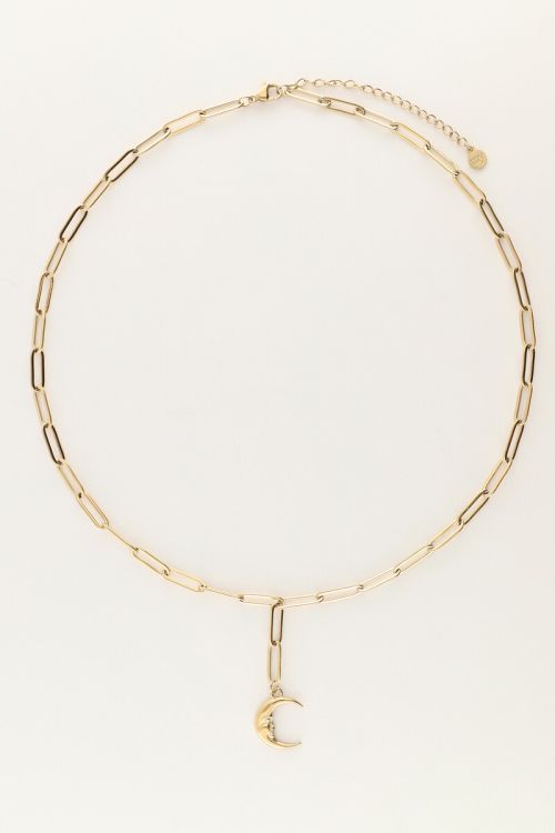Long chain necklace with moon  | My Jewellery