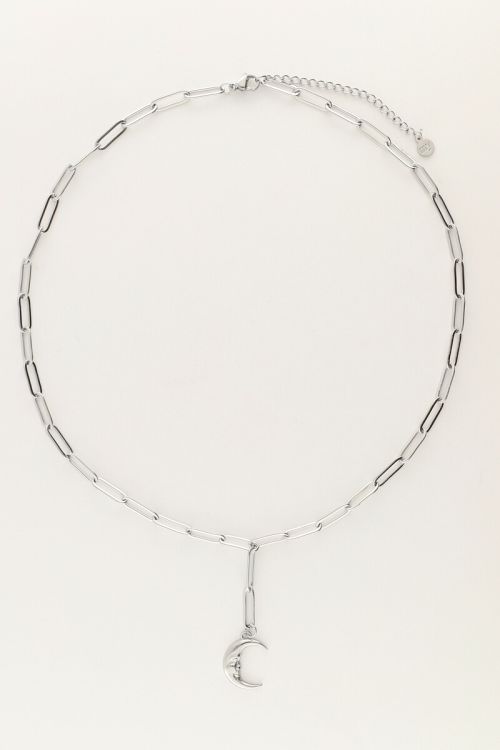 Long chain necklace with moon  | My Jewellery