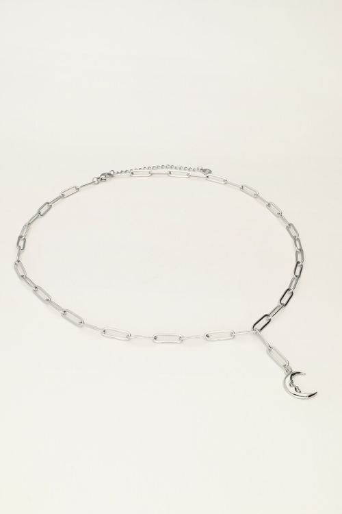 Long chain necklace with moon  | My Jewellery