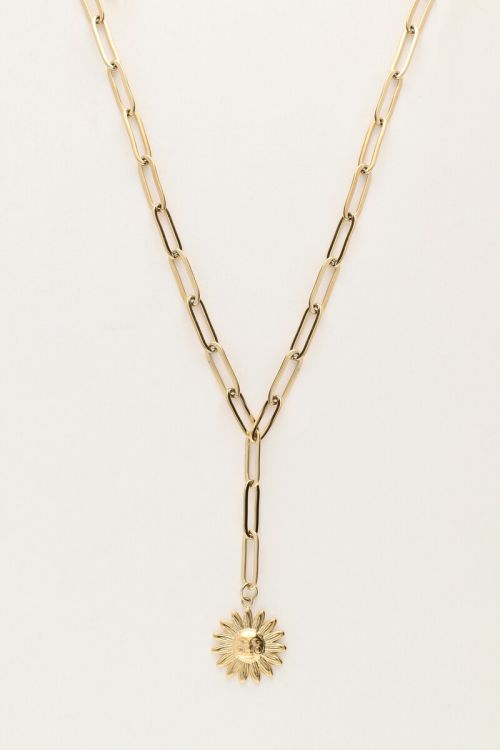 Long chain necklace with sun | My Jewellery