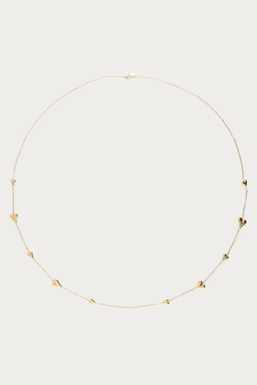 Long necklace with polka dots & hearts | My Jewellery