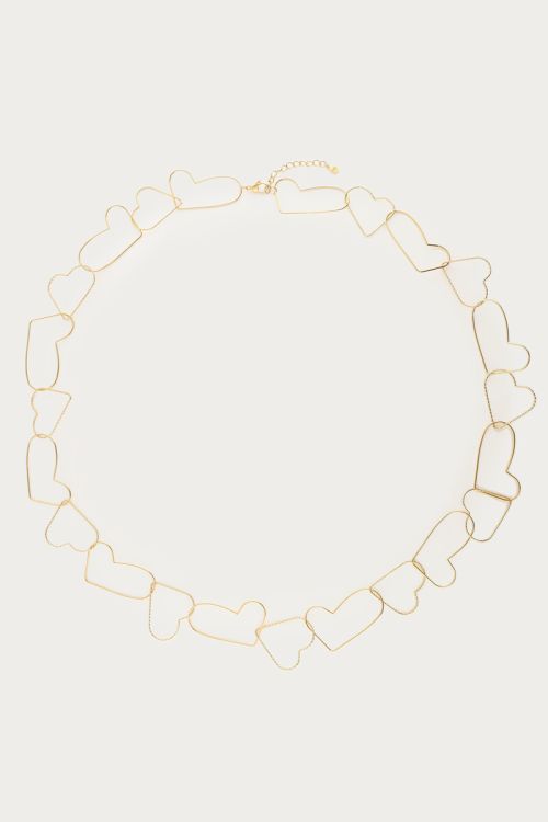 Long necklace with heart links | My Jewellery