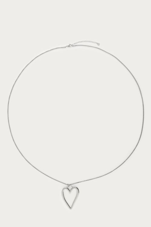 Long necklace with open heart  | My Jewellery