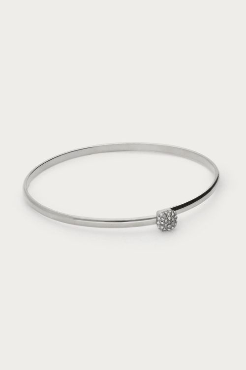 Love bangle with large rhinestone | My Jewellery