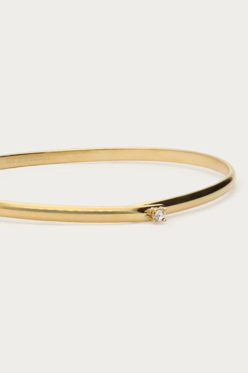 Love bangle with mini rhinestone | My Jewellery