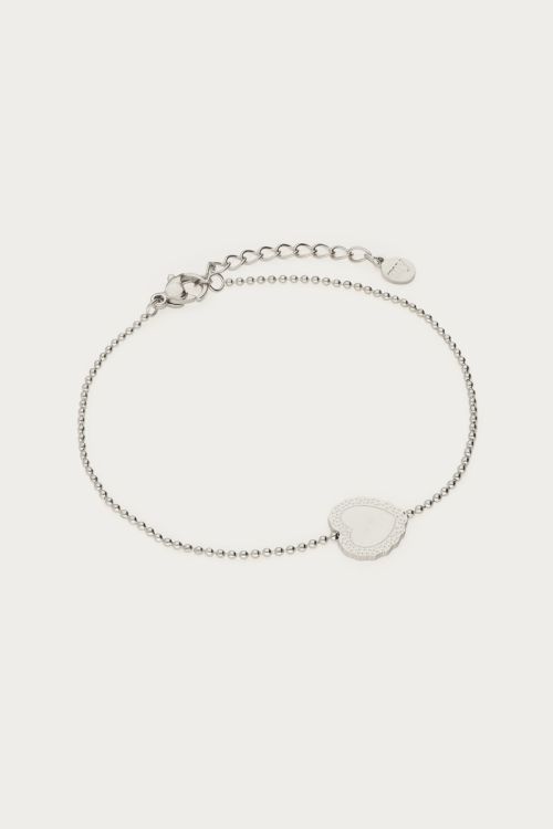 Love bracelet with heart-shaped charm | My Jewellery