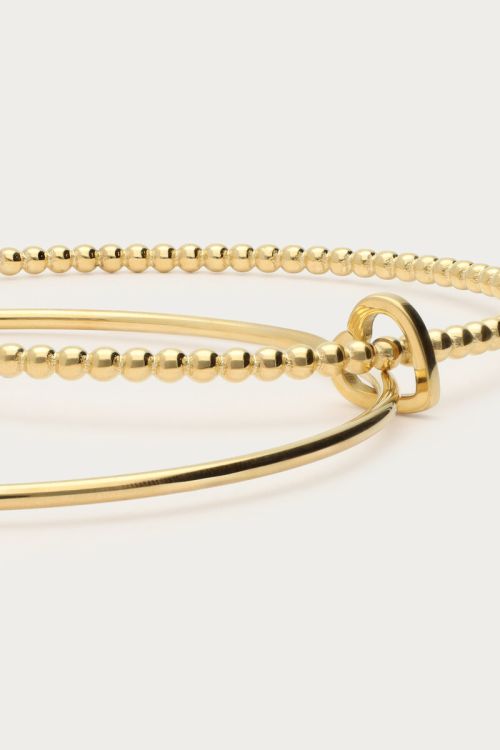 Love double bangle with heart | My Jewellery