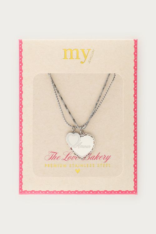 Love double necklace with hearts | My Jewellery