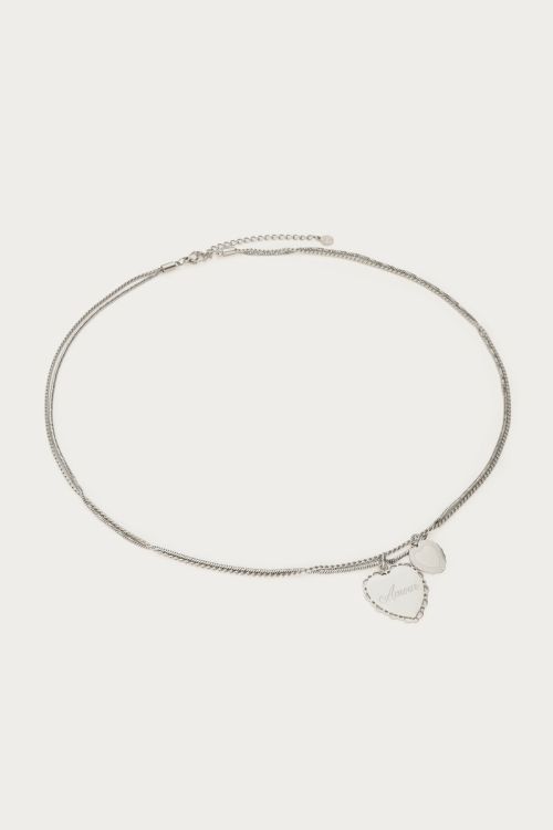 Love double necklace with hearts | My Jewellery