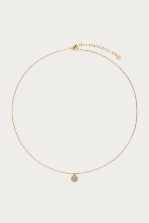 Collier Love à strass carrés