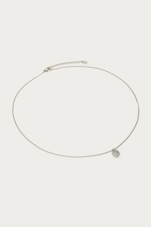 Love necklace with square rhinestone | My Jewellery