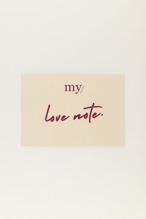 Love note card | My Jewellery