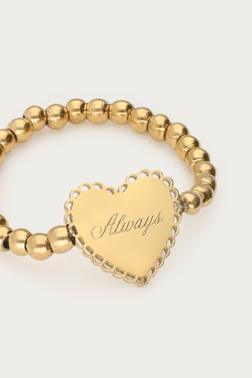 Love stretch ring heart "Always" | My Jewellery