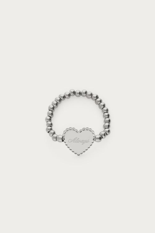 Love stretch ring heart "Always"