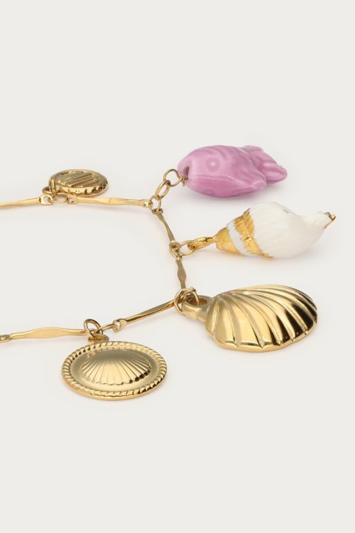 Mer charm bracelet with shells & fish | My Jewellery