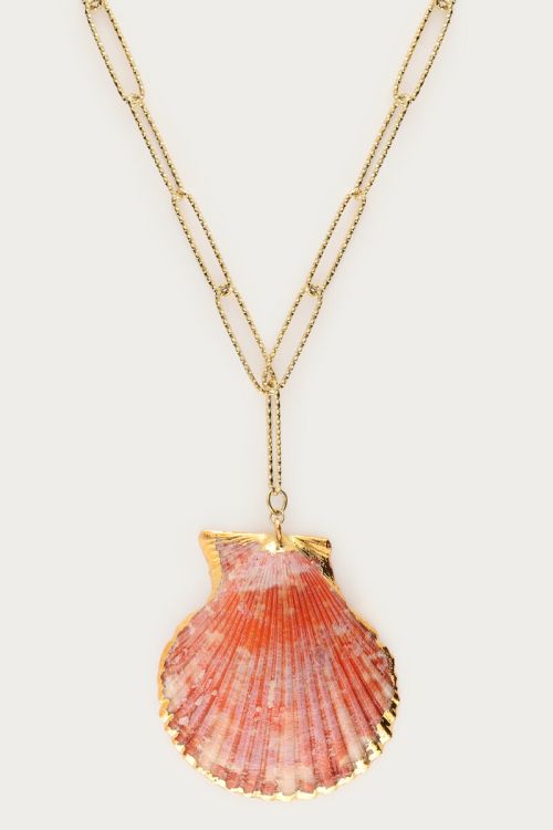 Mer long link necklace with shell | My Jewellery