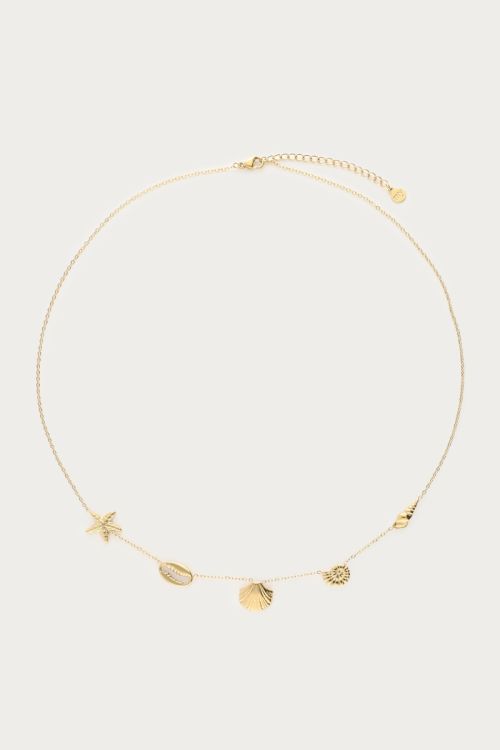 Mer minimalistische ketting met schelpen