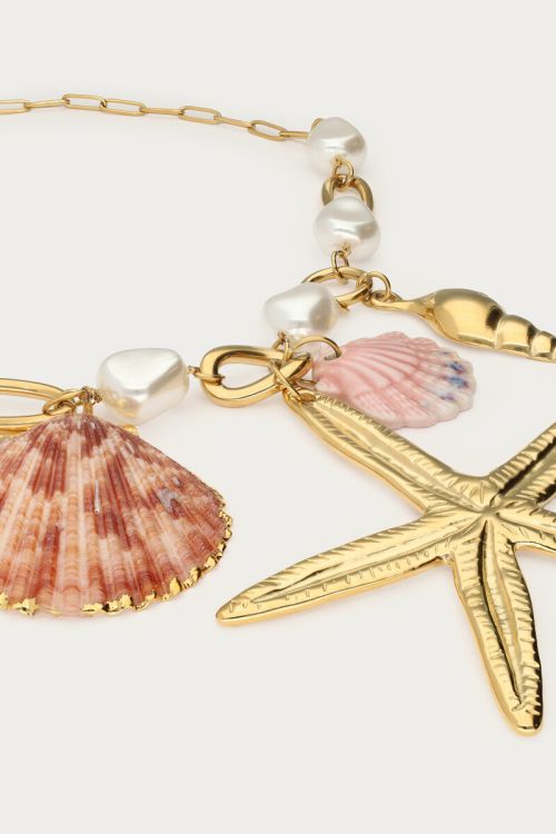 Mer necklace with shells and statement starfish | My Jewellery
