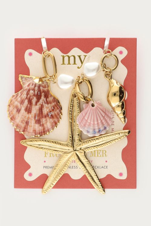 Mer necklace with shells and statement starfish | My Jewellery