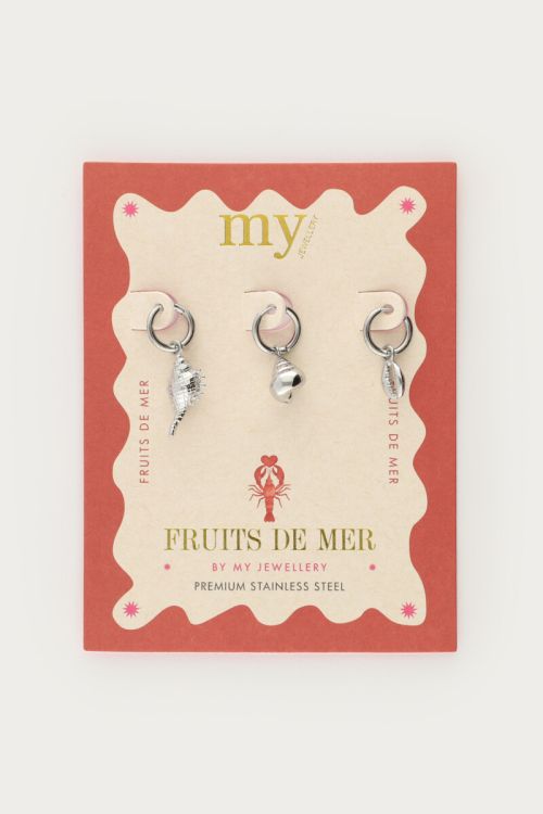 Mer set three earrings with shells | My Jewellery