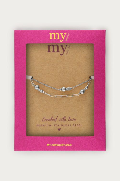 Midnight double bracelet with dots | My Jewellery