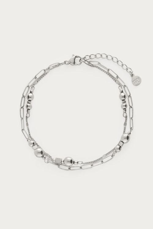 Midnight double bracelet with dots | My Jewellery