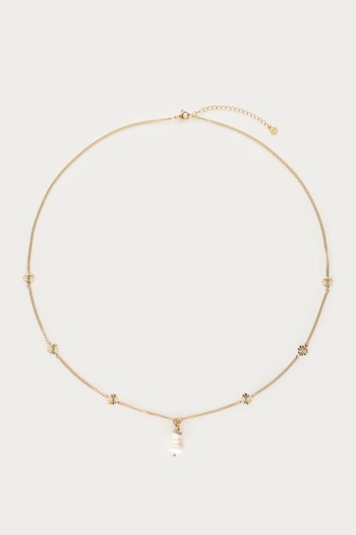 Midnight long necklace with freshwater pearl | My Jewellery