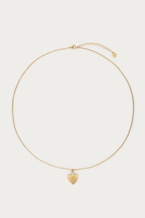 Midnight ketting gestreept hart