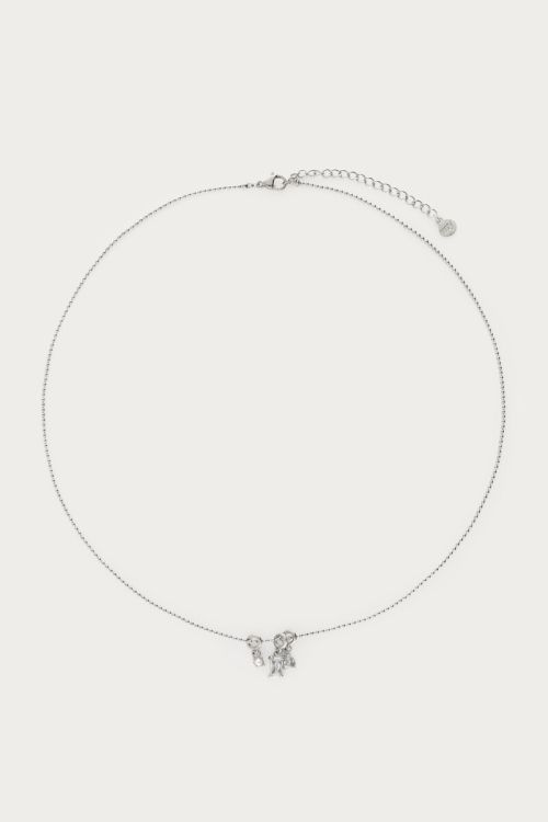 Midnight necklace with rhinestone & faux pearl | My Jewellery