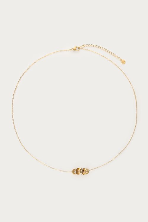 Collier Midnight avec anneaux en strass