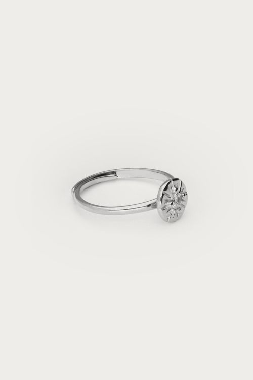 Midnight ring circle with rhinestones | My Jewellery