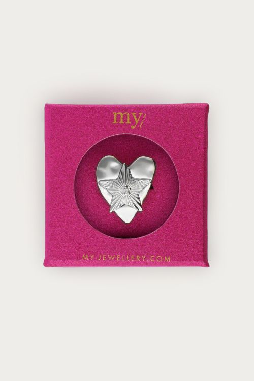 Midnight statement ring hearts star | My Jewellery
