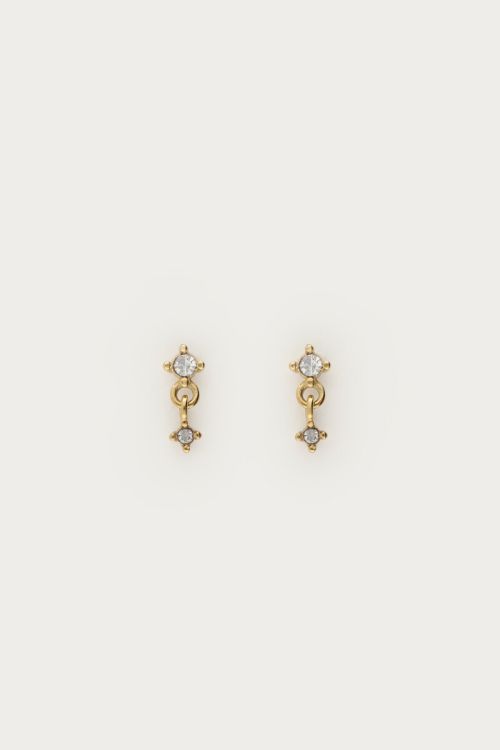 Puces d'oreilles Midnight à double strass