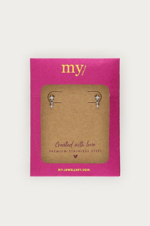 Midnight studs double rhinestones | My Jewellery