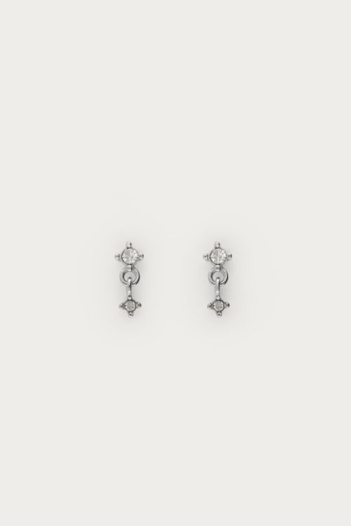 Midnight studs double rhinestones | My Jewellery