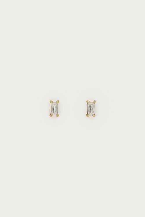 Puces d'oreilles Midnight carrées avec strass