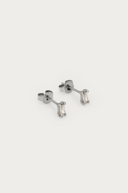 Midnight studs with square rhinestones | My Jewellery