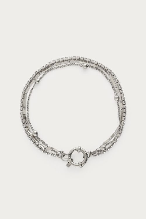 Midnight triple bracelet with rhinestones | My Jewellery