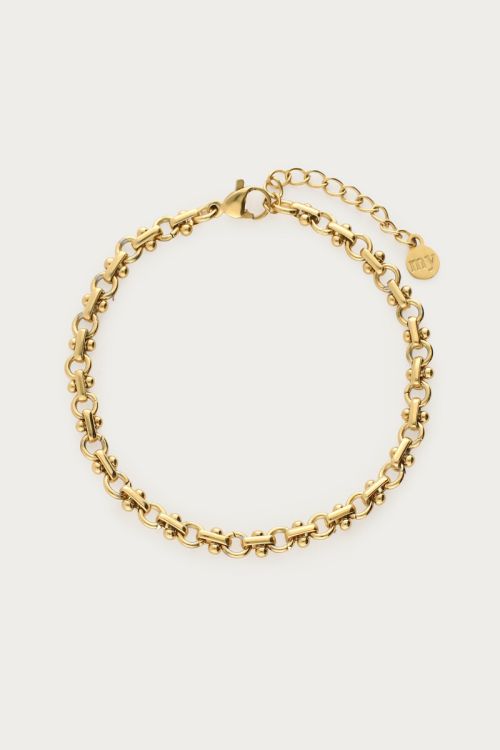 Minimalist bracelet with circle links | My Jewellery