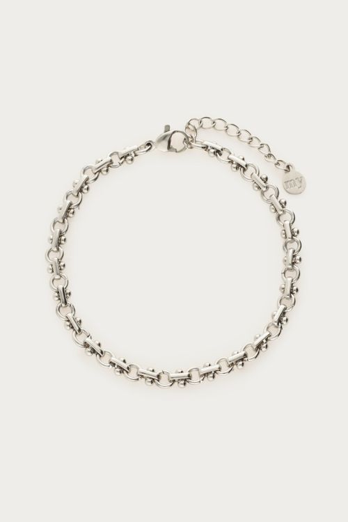 Minimalist bracelet with circle links | My Jewellery