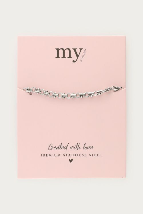 Minimalist bracelet with circle links | My Jewellery