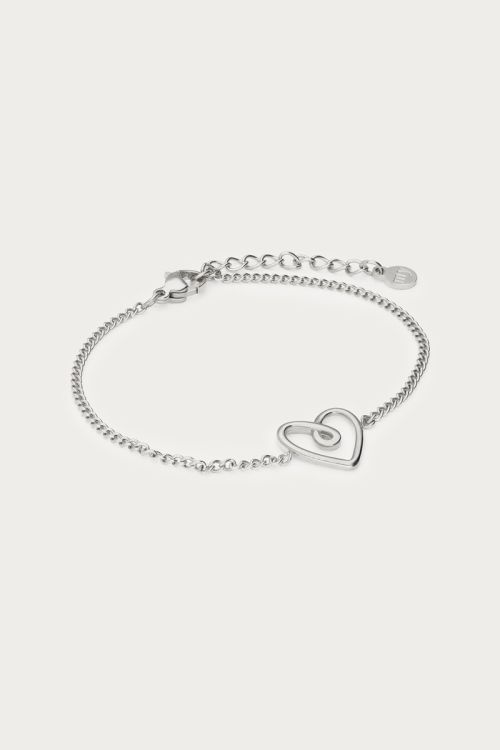 Minimalist bracelet with linked heart | My Jewellery