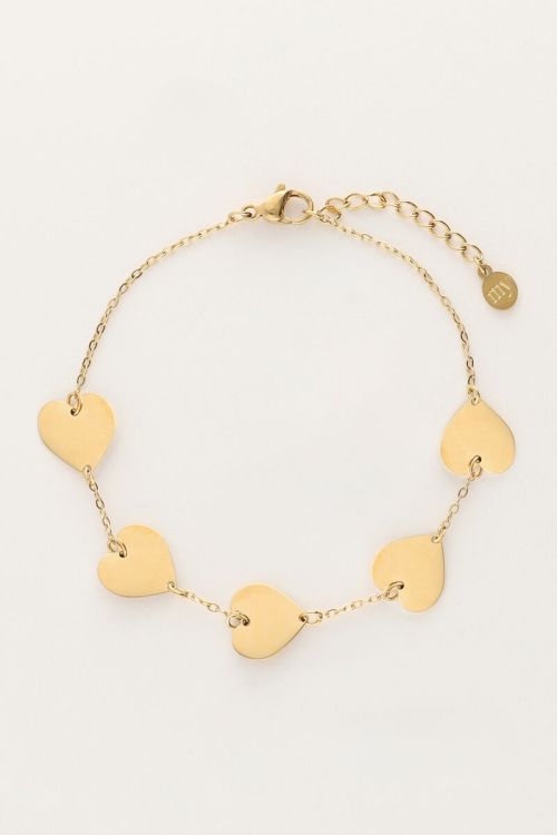 Bracelet avec 5 cœurs