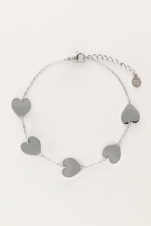 Minimalist bracelet with hearts | My Jewellery