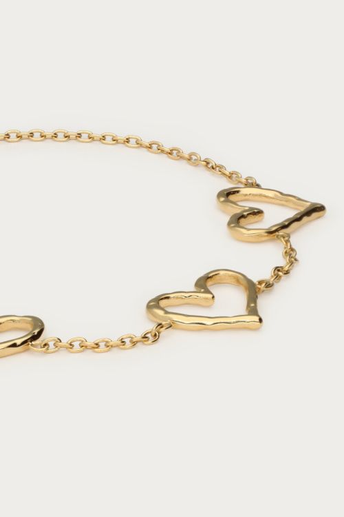 Minimalist bracelet with open hearts | My Jewellery