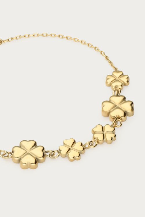 Minimalist bracelet with six clovers | My Jewellery