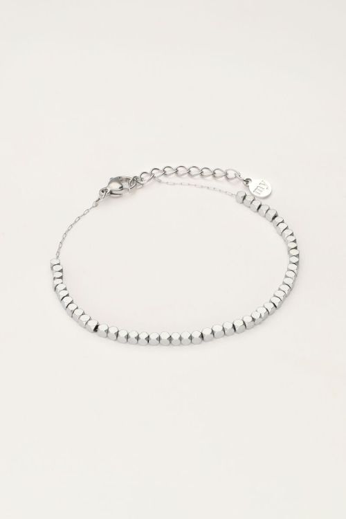 Minimalist bracelet with square beads | My Jewellery