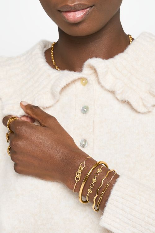 Minimalist bracelet with two oval links | My Jewellery