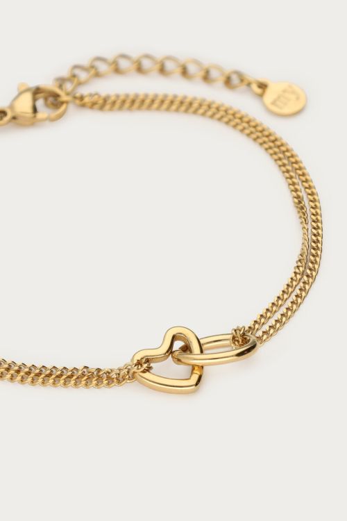 Minimalist bracelet connected hearts | My Jewellery