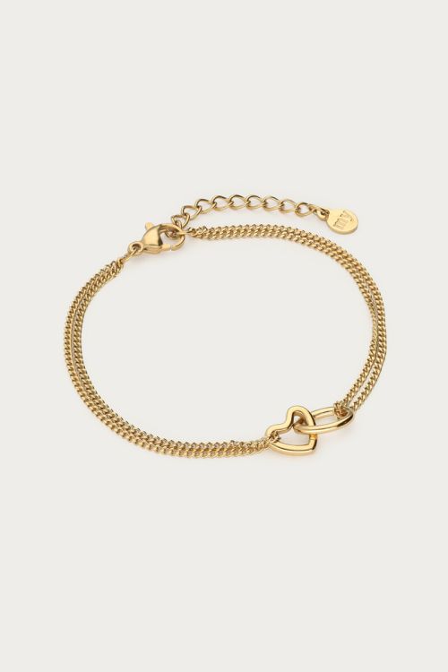 Minimalist bracelet connected hearts | My Jewellery